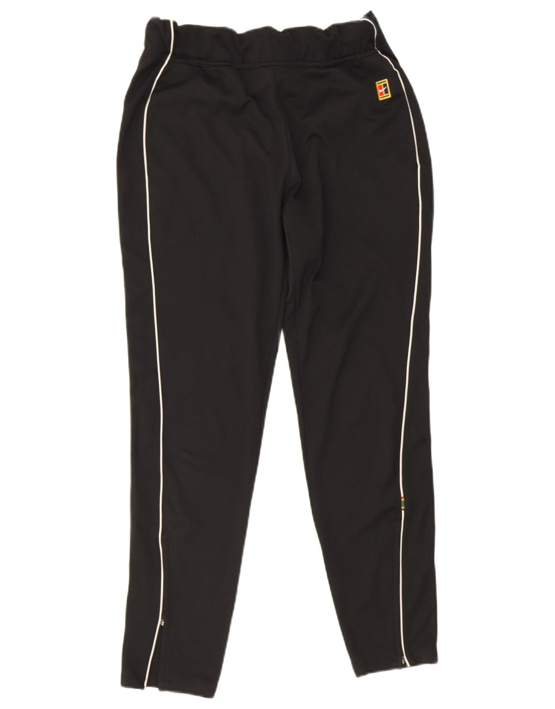 Nike Pantalon de survêtement Dri Fit pour femme UK 12 Medium Noir Rayé