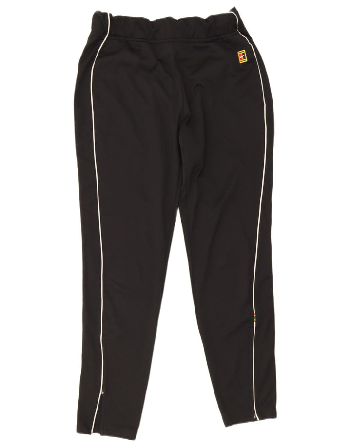 Nike Pantalon de survêtement Dri Fit pour femme UK 12 Medium Noir Rayé