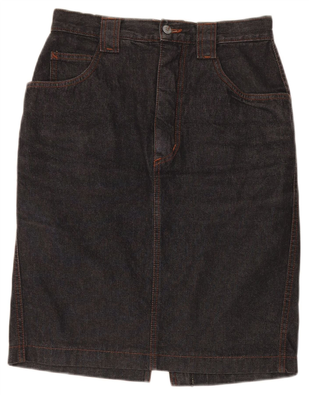 Krizia Femme Jupe En Jean W36 Large Gris Coton