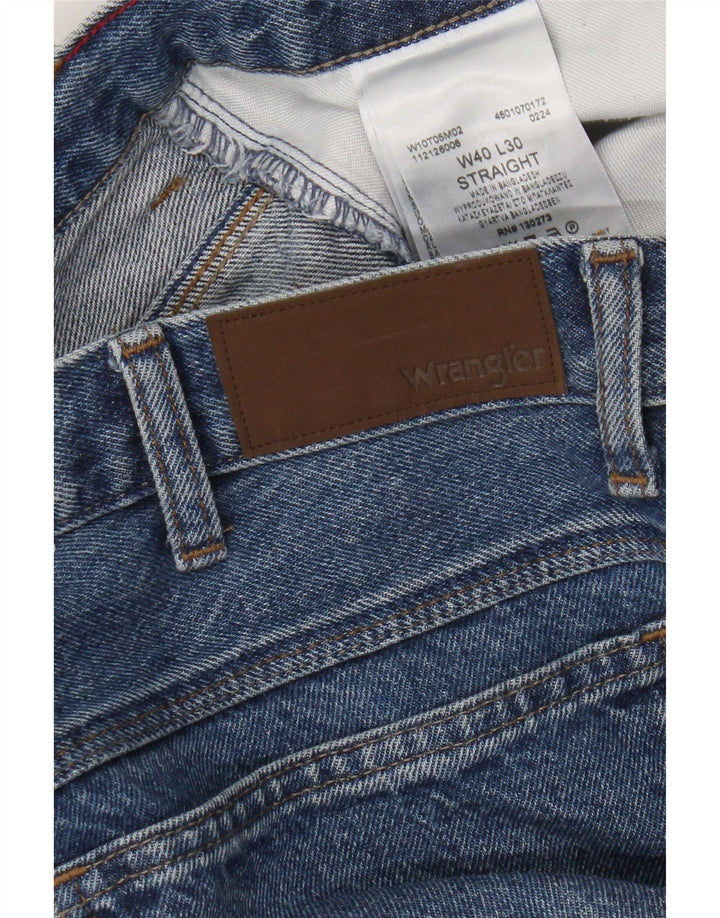Wrangler Jean droit homme W40 L30 bleu coton