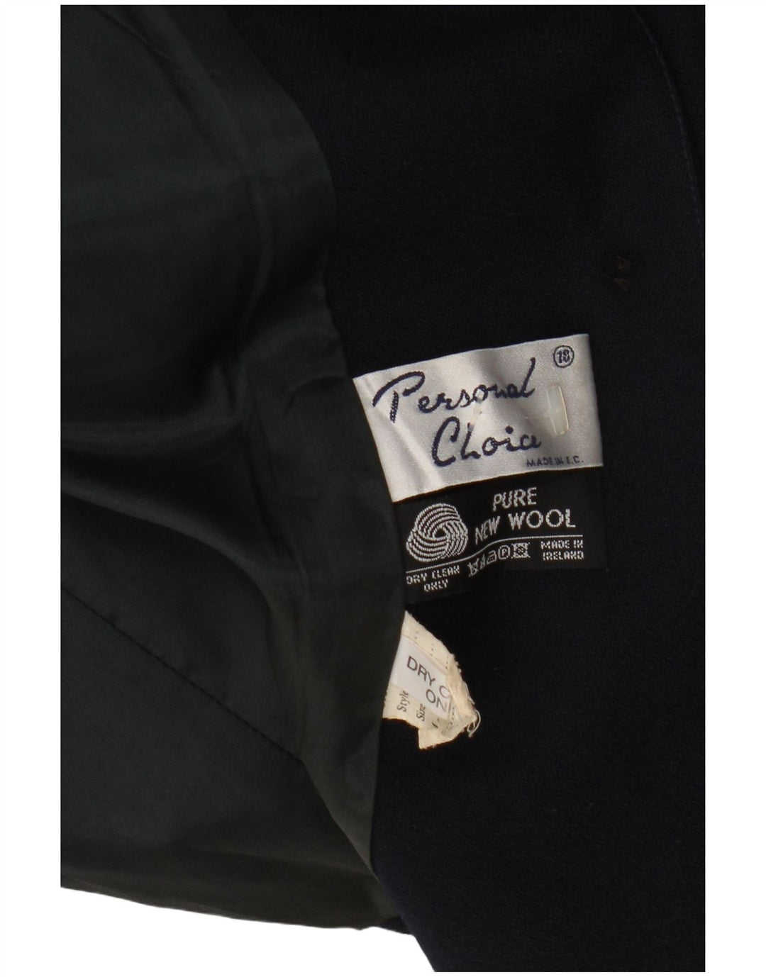 Personal Choice Veste Blazer 3 Boutons Femme UK 18 XL Laine Bleu Marine