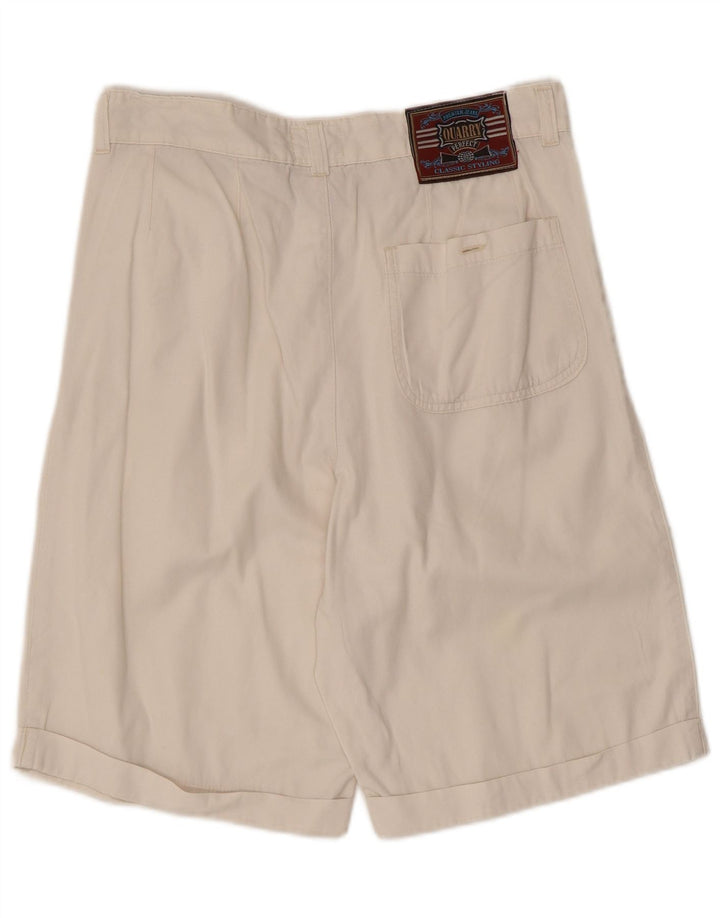 QUARRY Short Chino Pegged Homme W31 Coton Blanc Moyen