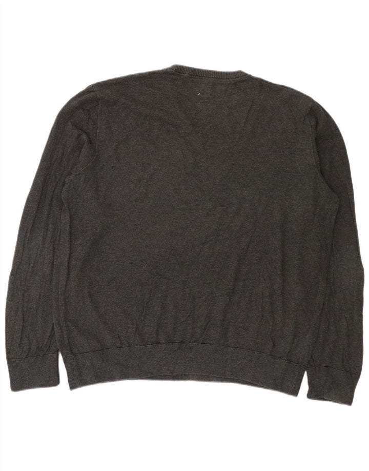 Gap Pull Col V Homme XL Gris Coton