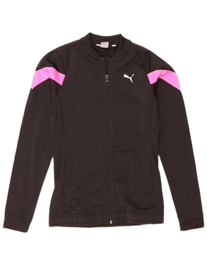 Puma Veste de Survêtement Fille 15-16 ans Noir Colorblock Polyester
