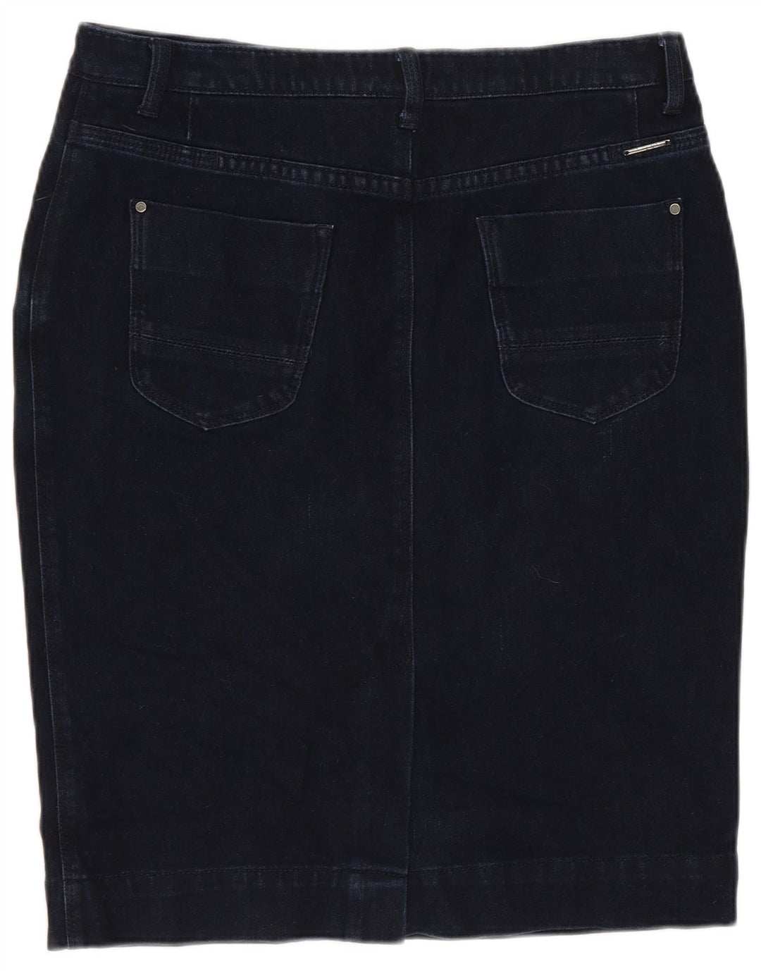 MARKS & SPENCER Jupe en jean autographe pour femme UK 12 Medium W30 Bleu marine