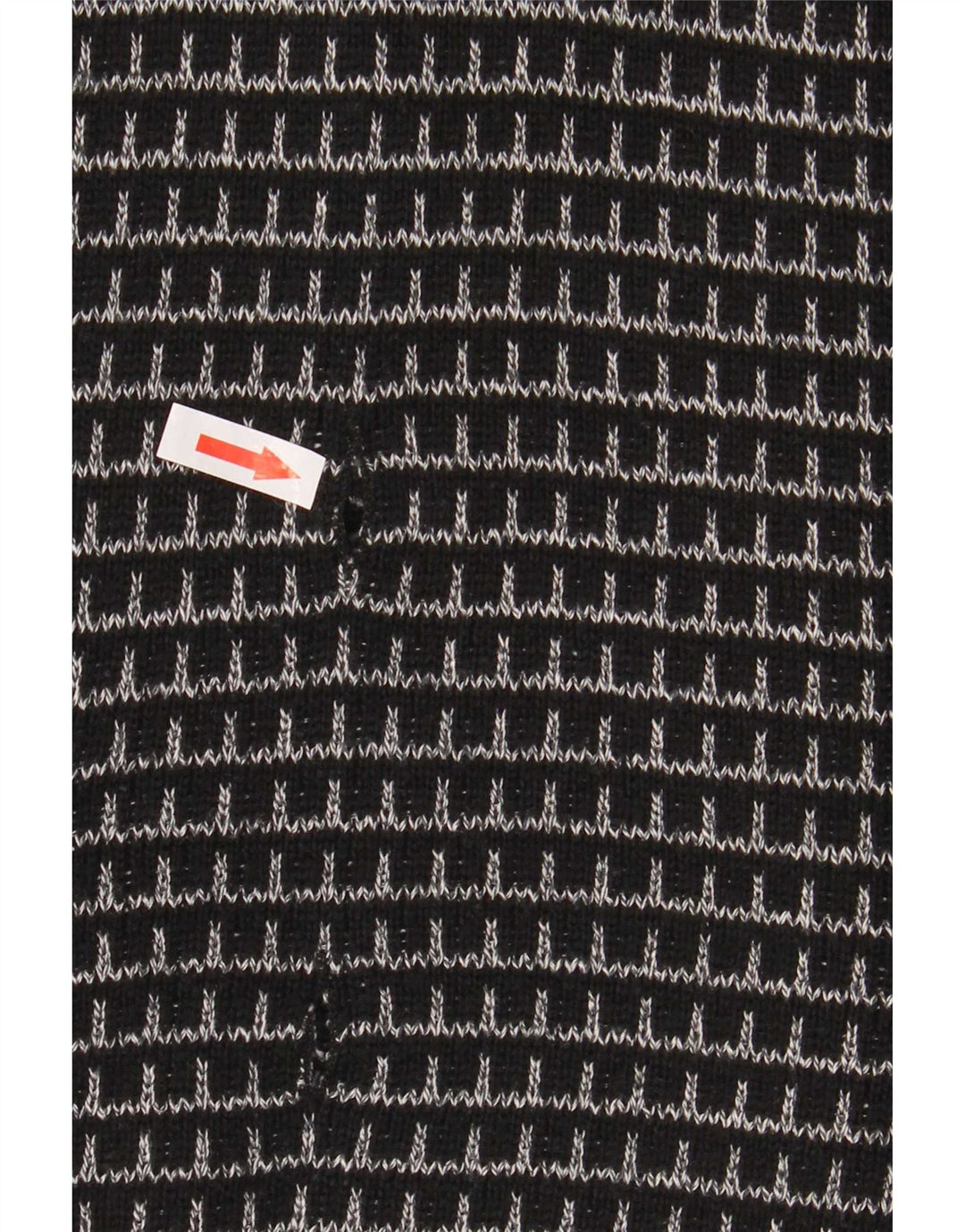 Settebello Cardigan Homme Pull XL Noir Carreaux Acrylique
