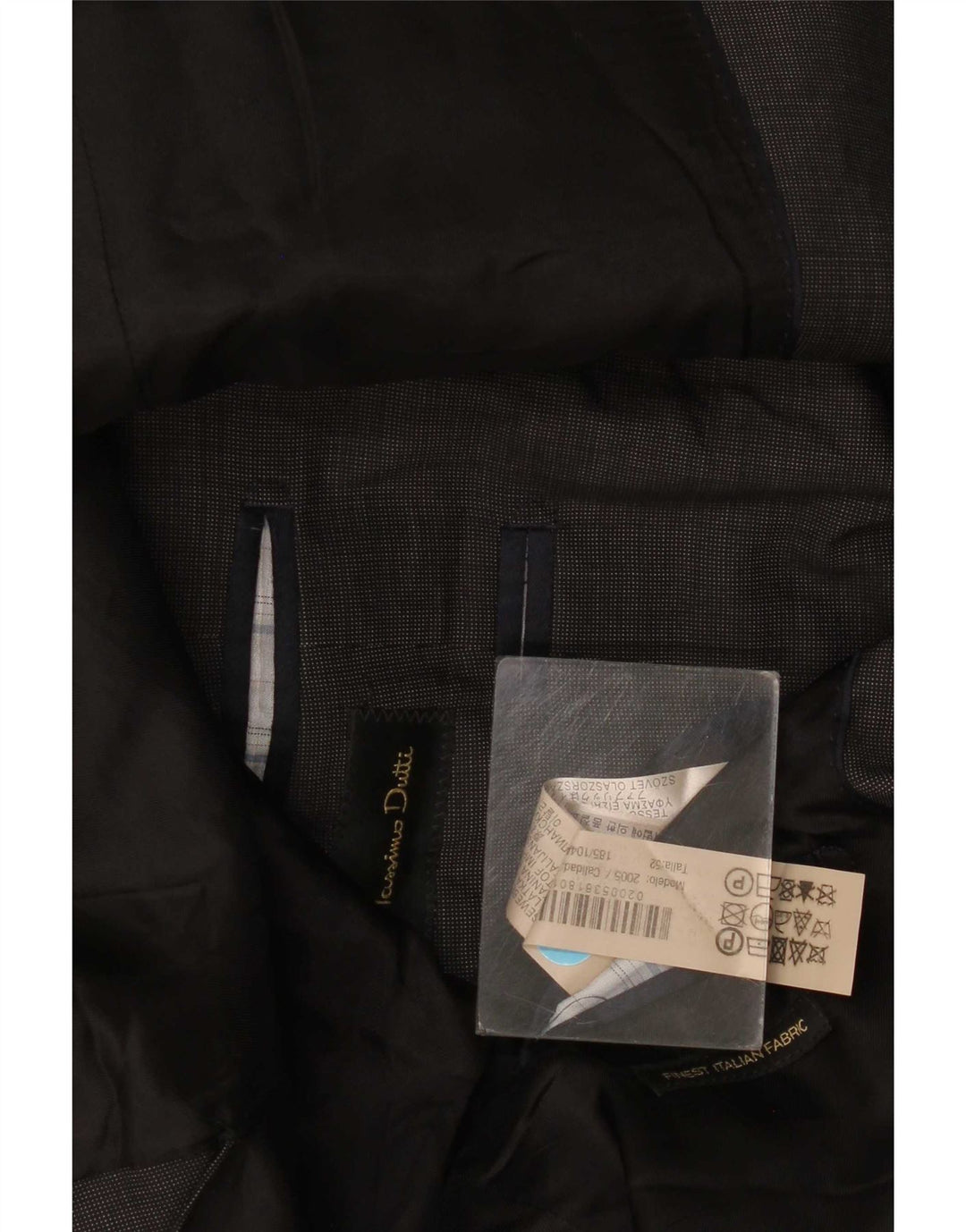 Massimo Dutti Veste Blazer 2 Boutons Homme EU 52 Grande Laine Grise