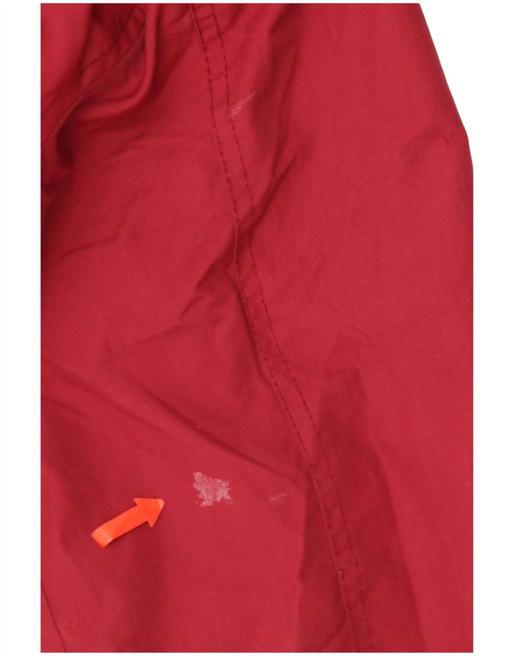 Fat Face Veste coupe-vent à capuche pour homme UK 36 Petit nylon rouge