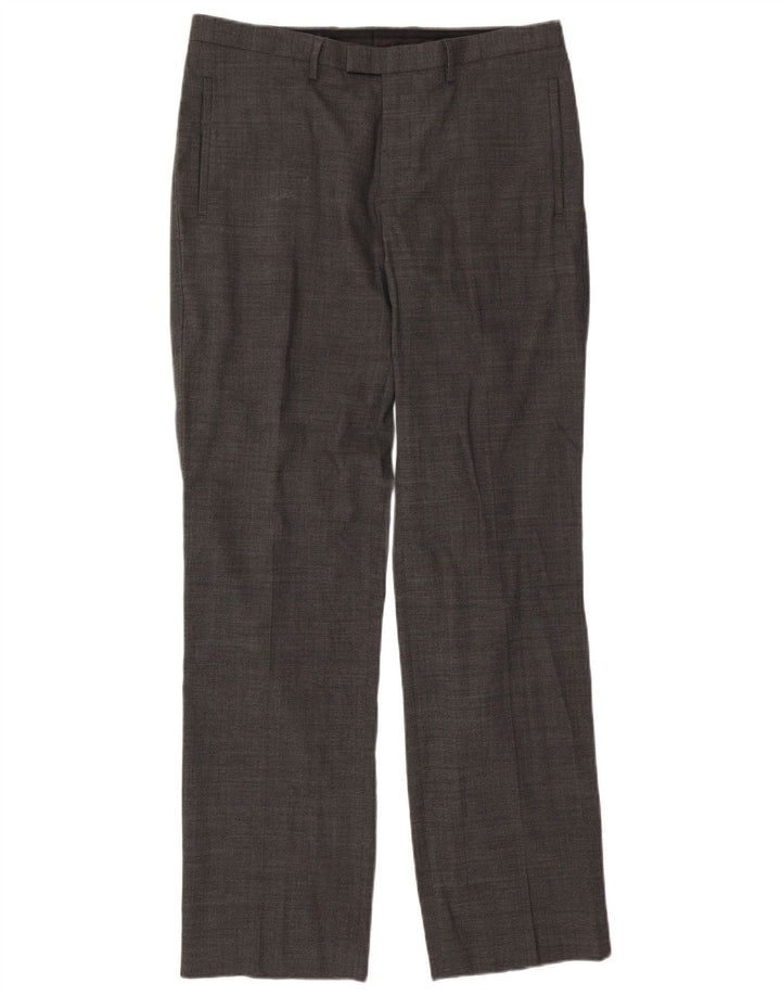 Marks & Spencer Pantalon de costume droit autographe pour homme W34 L33 Gris laine