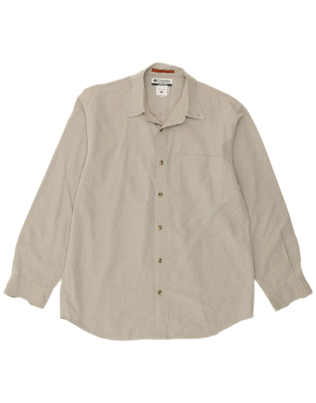 Columbia Chemise Homme Gris Moyen Check Modal