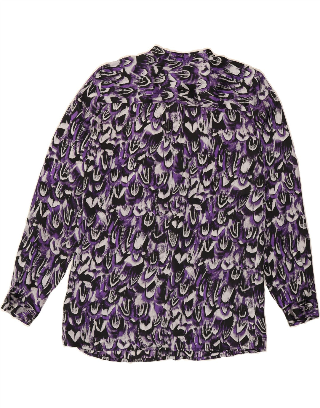 MICHAEL KORS Womens Abstract Pattern Shirt Blouse UK 14 Medium Purple Vintage Michael Kors and Second-Hand Michael Kors from Messina Hembry 