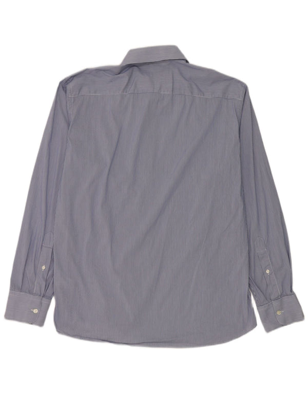 Dolce & Gabbana Chemise homme Taille 42 16 1/2 Grand coton à fines rayures bleues