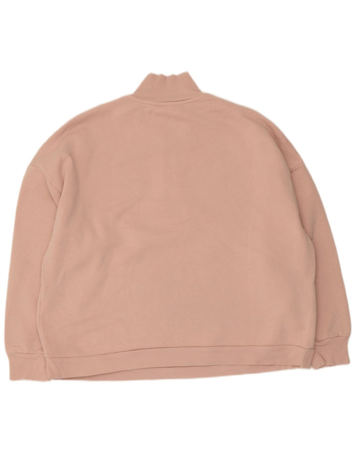 Marks & Spencer Sweat-shirt surdimensionné à col zippé pour femme UK 18 XL Rose