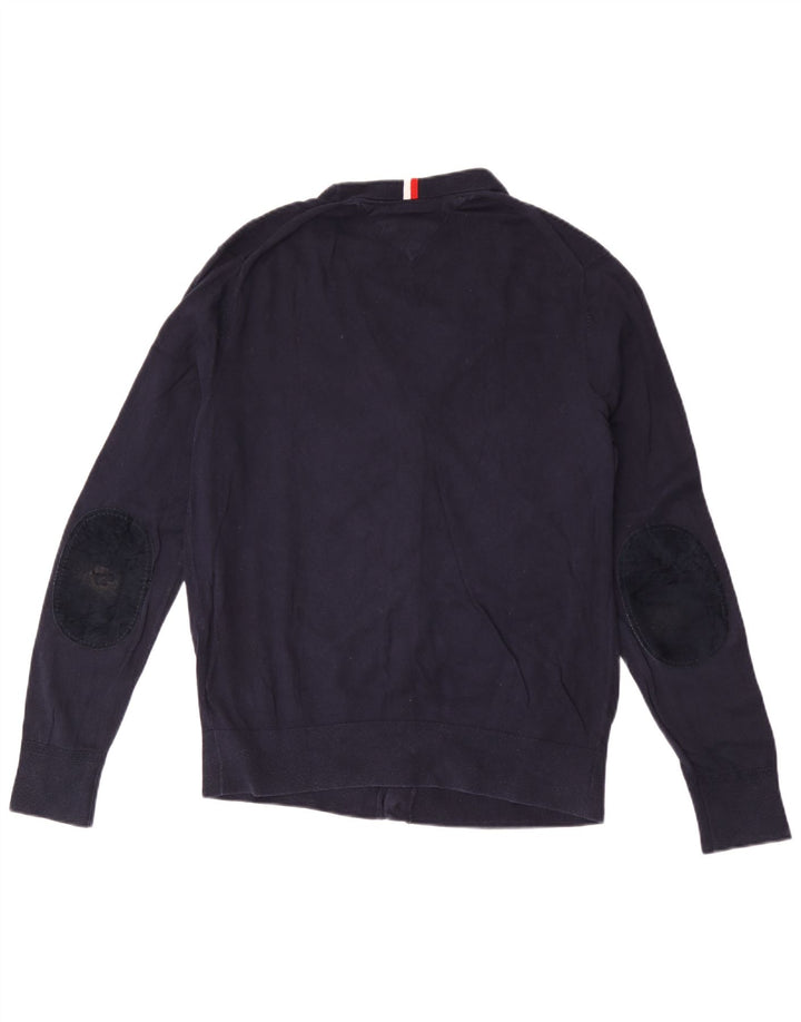 Tommy Hilfiger Cardigan pour homme en coton bleu marine Taille L