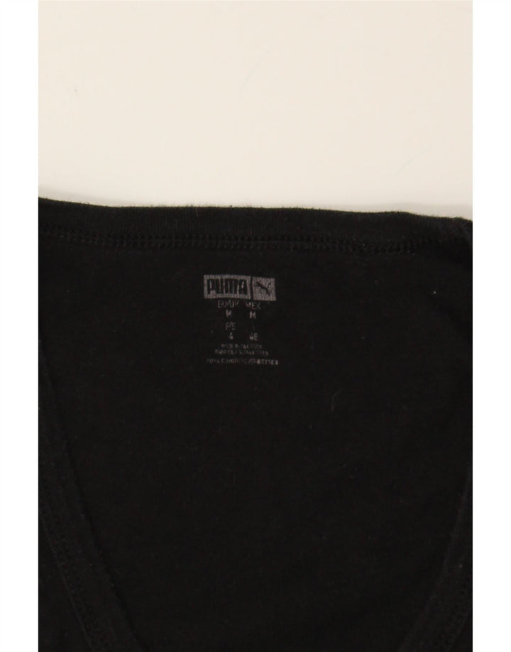 PUMA Womens Vest Top UK 12 Medium Black Cotton Vintage Puma and Second-Hand Puma from Messina Hembry 