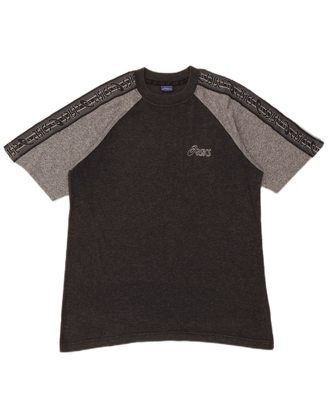 Asics T-Shirt Graphique Homme Grand Gris Moucheté Coton
