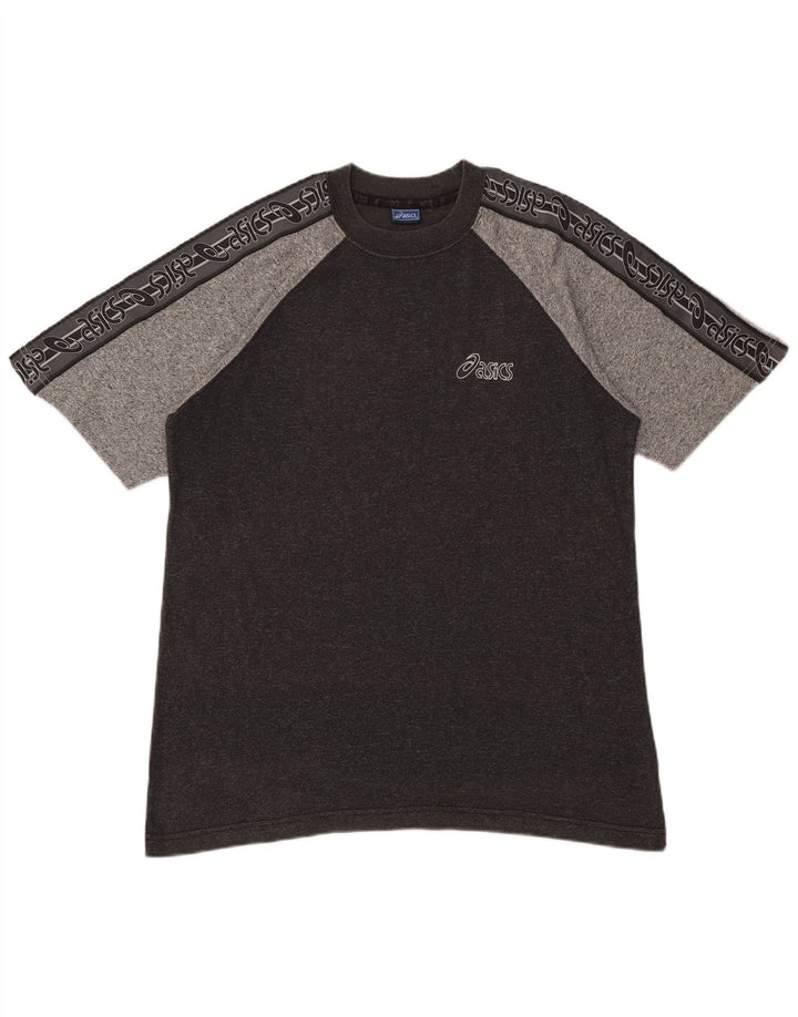 Asics T-Shirt Graphique Homme Grand Gris Moucheté Coton