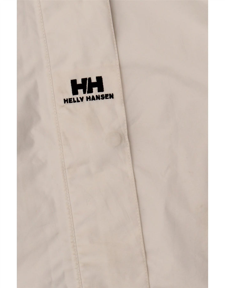 Helly Hansen Veste de pluie à capuche pour femme UK 16 Large Blanc Polyester