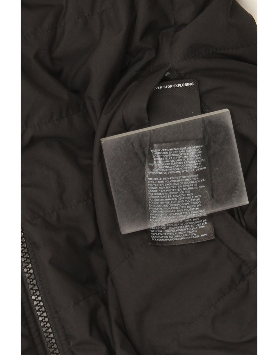 The North Face Veste matelassée réversible pour femme UK 14 Medium Noir Polyester