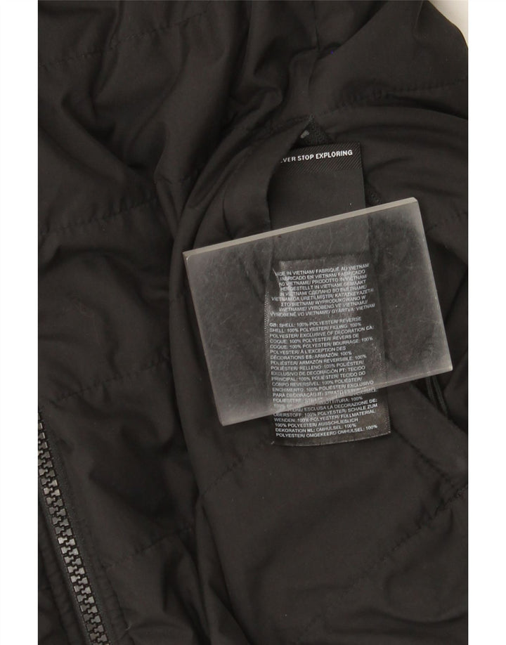 The North Face Veste matelassée réversible pour femme UK 14 Medium Noir Polyester