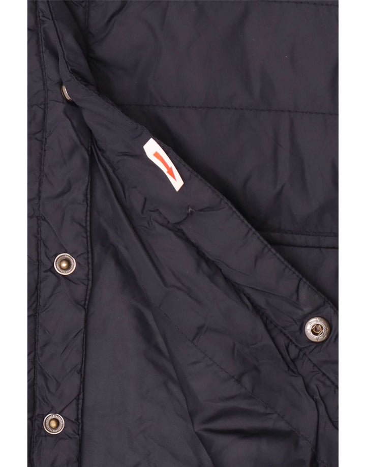 French Connection Mens Padded Jacket UK 40 Large Navy Blue Polyamide