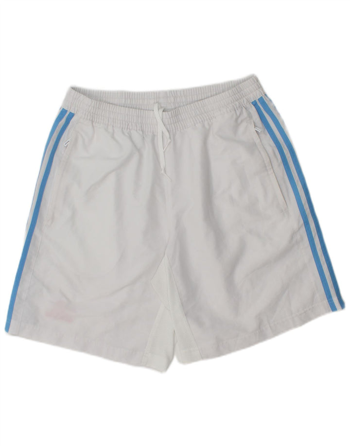 Adidas Short de sport Climacool Homme Blanc Moyen Polyester