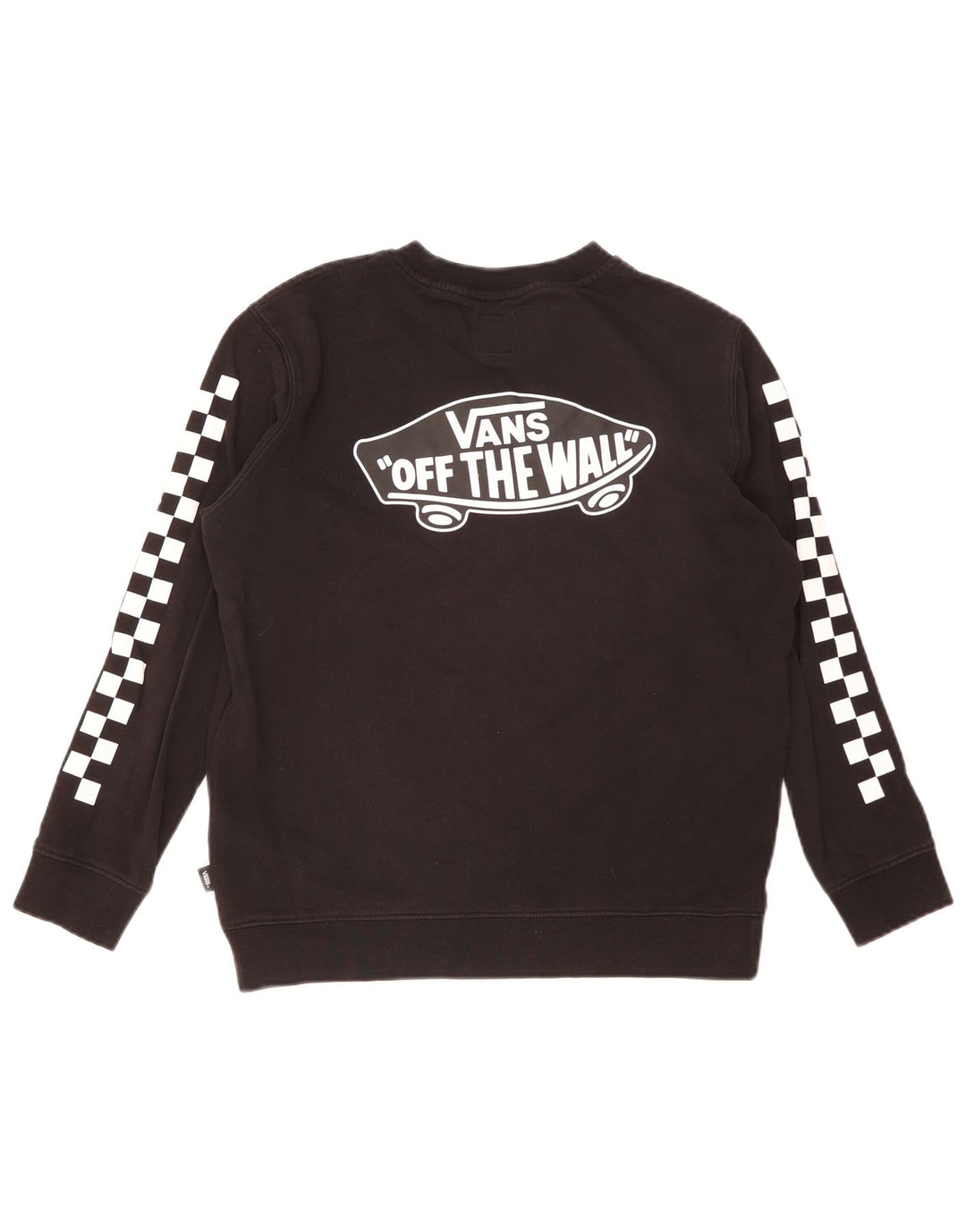 Vans Sweat-shirt graphique pour femme UK 16 Large Noir Coton