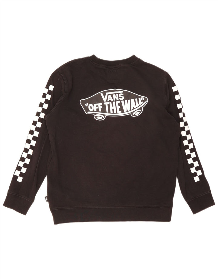 Vans Sweat-shirt graphique pour femme UK 16 Large Noir Coton
