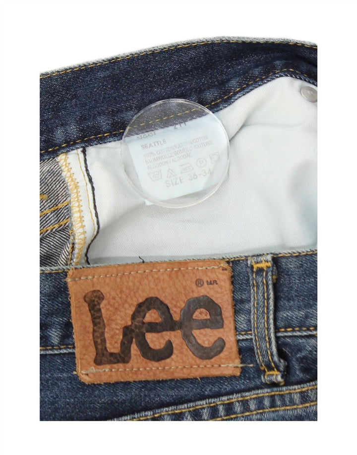 Lee Jean droit Seattle W36 L28 homme bleu coton