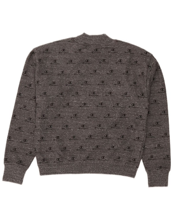 Champion Sweat-shirt court graphique pour femme UK 10 Petit gris moucheté
