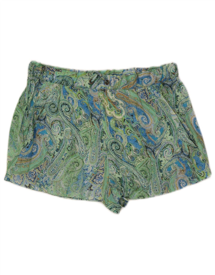 Pantalon chaud Zara Femme Medium W28 Vert Paisley Polyester