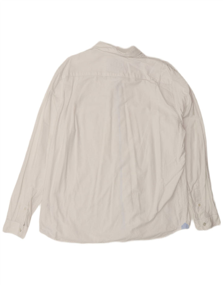 Lacoste Chemise Regular Fit Homme Taille 44 XL Coton Blanc