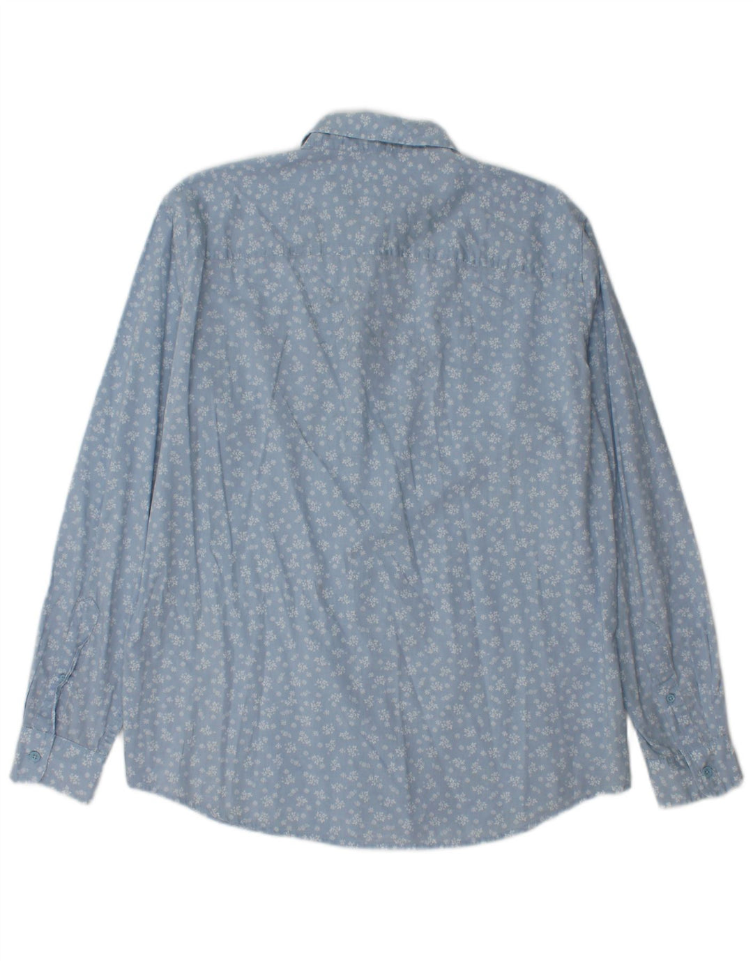 Benetton Chemise Bleu Moyen Floral Homme