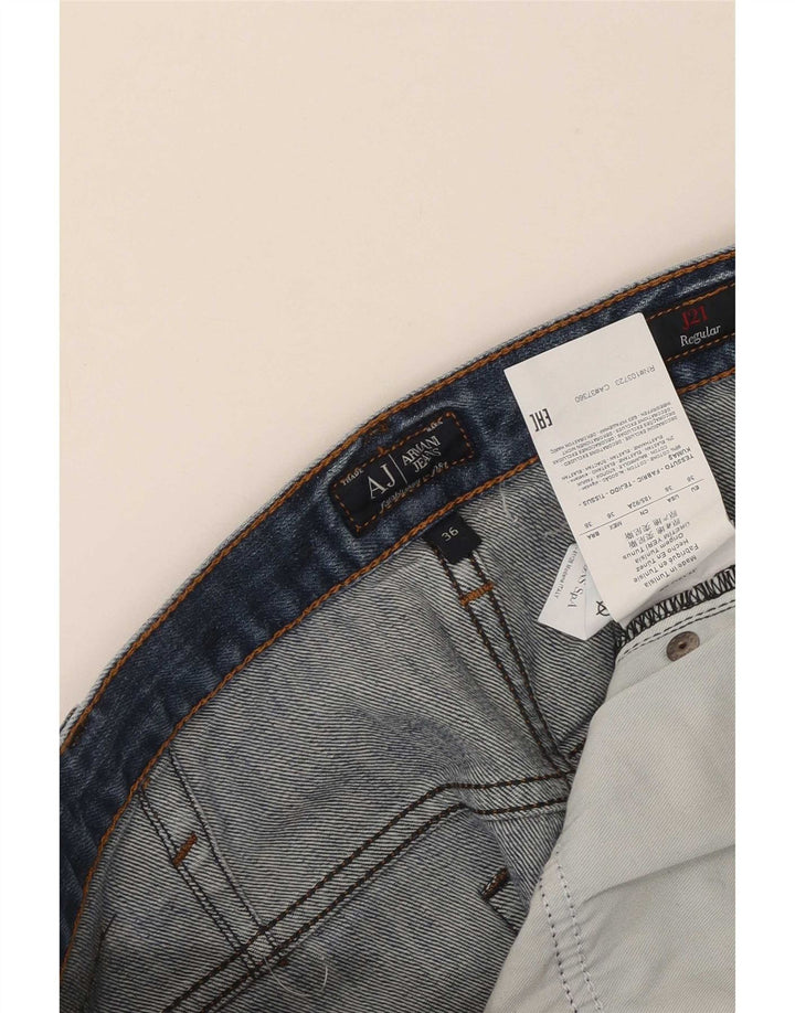 Armani Femme Jean droit W36 L30 Bleu Coton