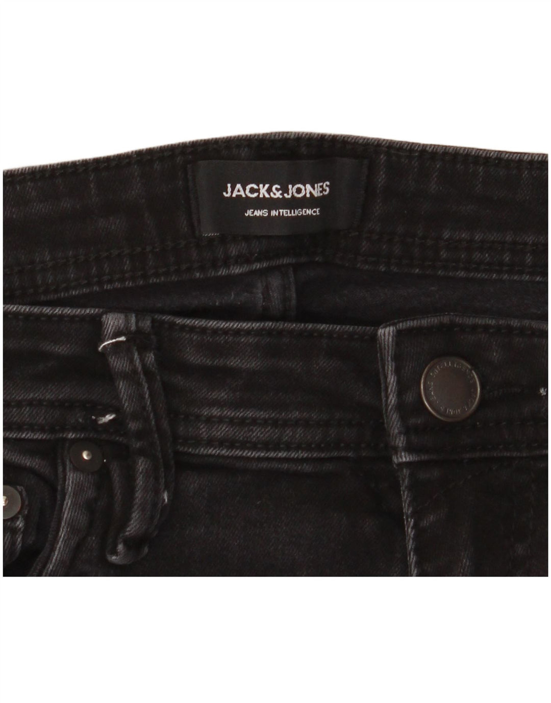 Jack & Jones Jean Slim GLENN W33 L32 Homme Noir Coton