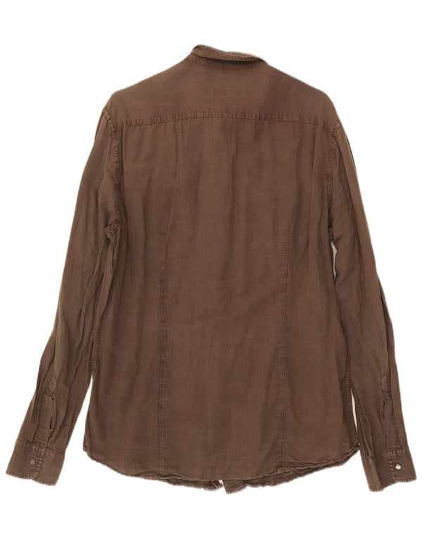 Trussardi Chemise Large Kaki Lin |