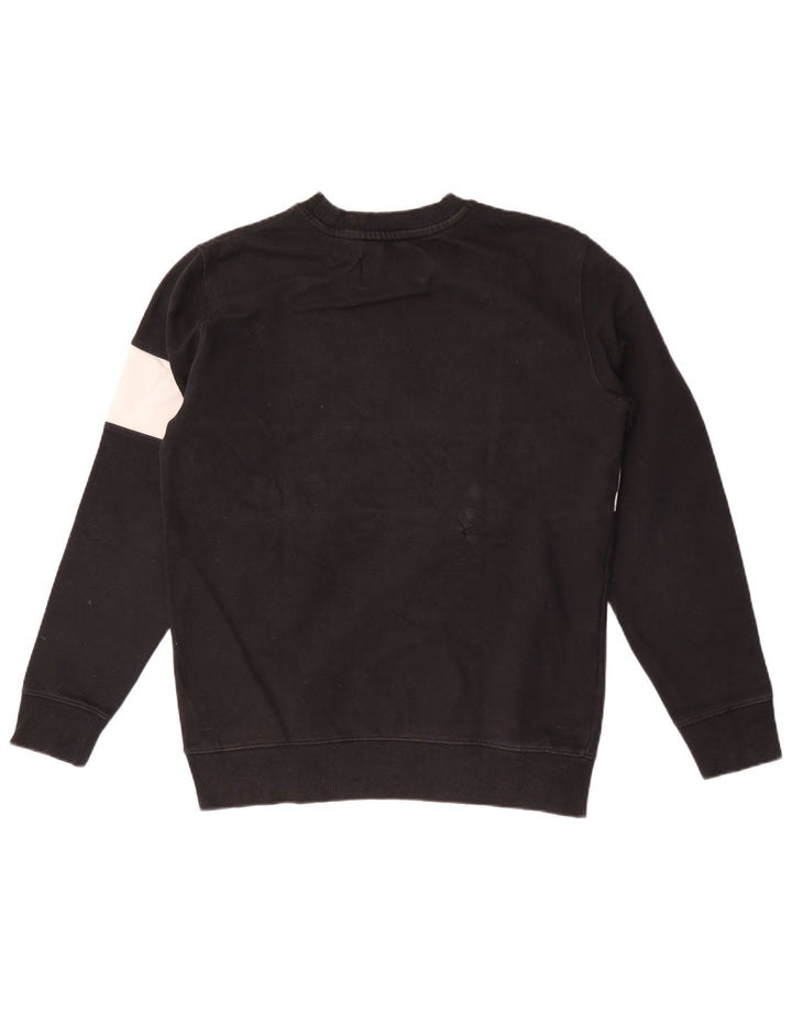 Calvin Klein Jeans Sweat-Shirt Graphique Homme Noir Moyen Colourblock