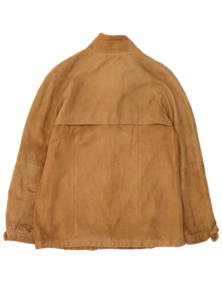 veste en daim femme vintage IT 44 Beige moyen