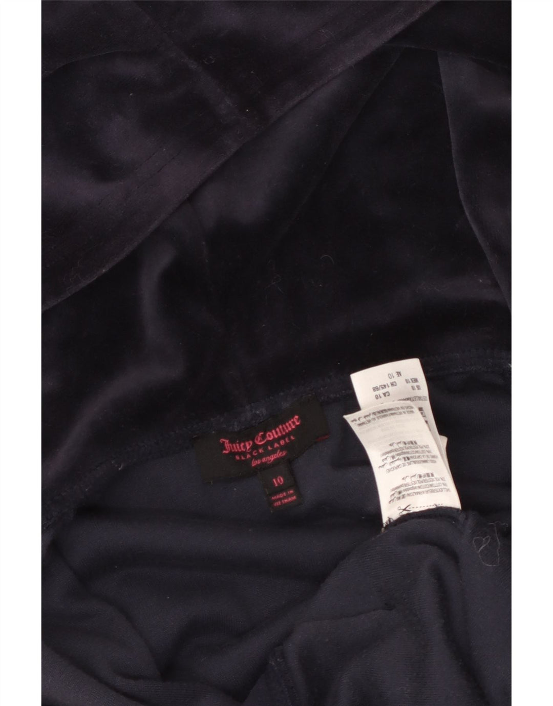 JUICY COUTURE Pull à capuche zippé graphique pour fille 9-10 ans en coton bleu marine