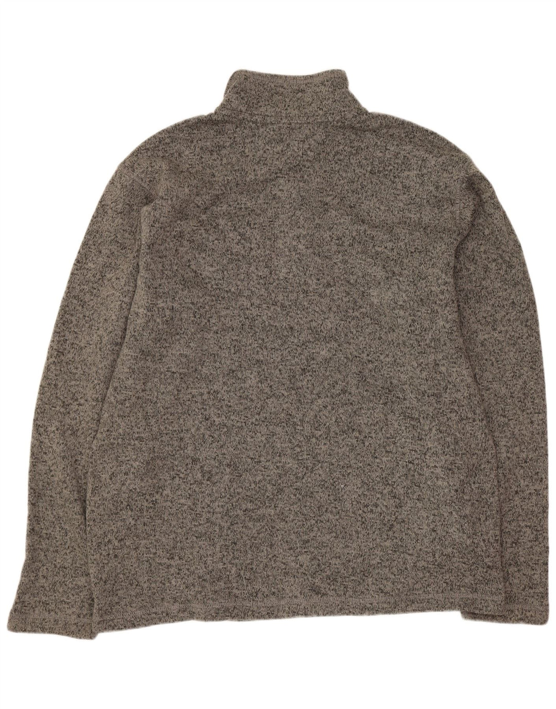 Eddie Bauer Pull à col boutonné pour homme Taille L Gris moucheté