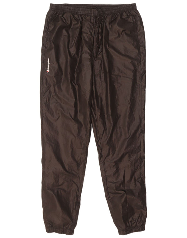Champion Pantalon de survêtement pour femme Joggers UK 14 Large Noir Polyester