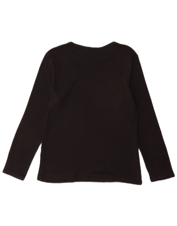 Marks & Spencer Haut à manches longues pour femme UK 44 Coton noir moyen