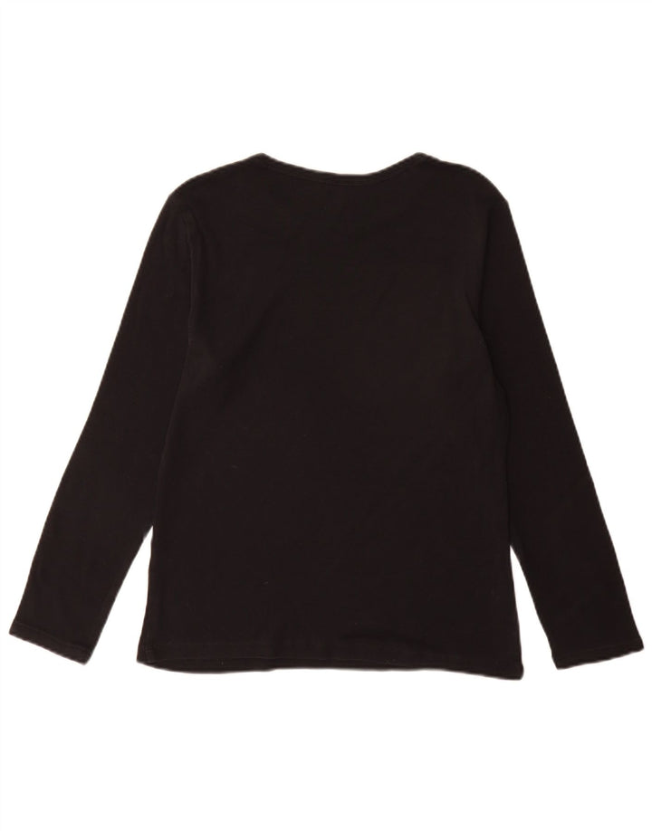 Marks & Spencer Haut à manches longues pour femme UK 44 Coton noir moyen