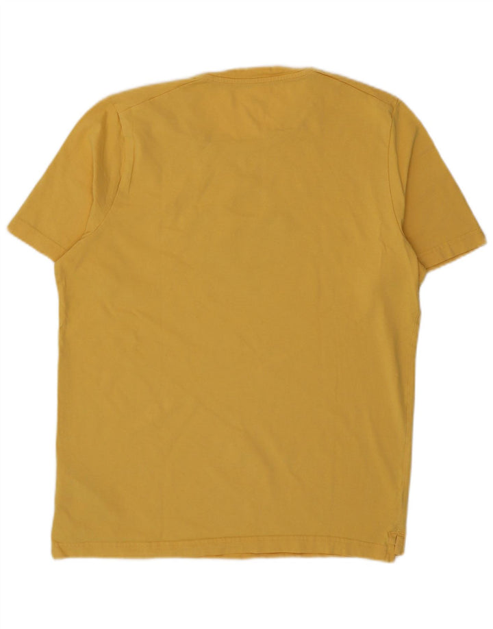 Puma T-Shirt Graphique Homme Large Jaune Coton