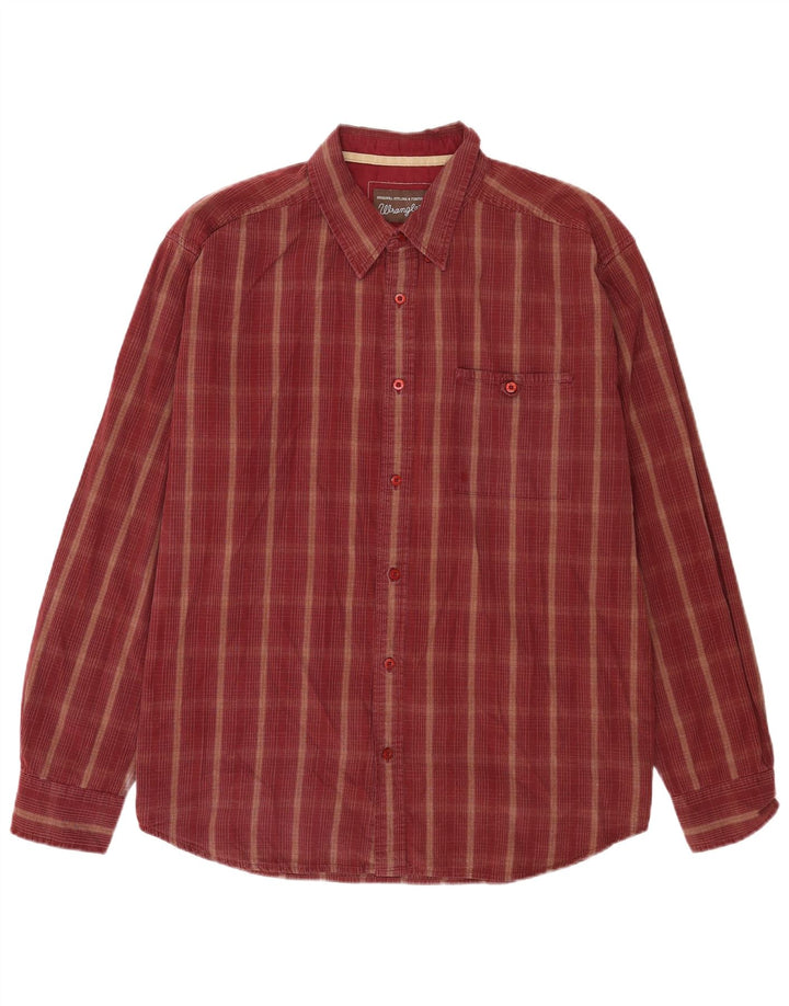 Wrangler Chemise Homme 2XL Coton à Carreaux Marron