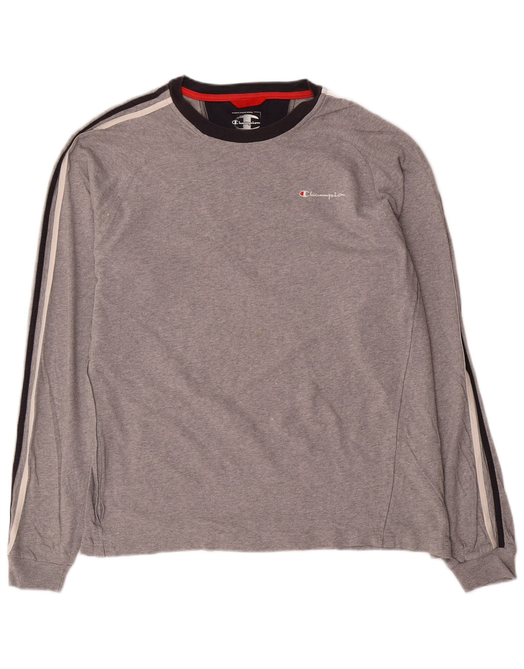 CHAMPION Haut Homme Manches Longues XL Gris Coton