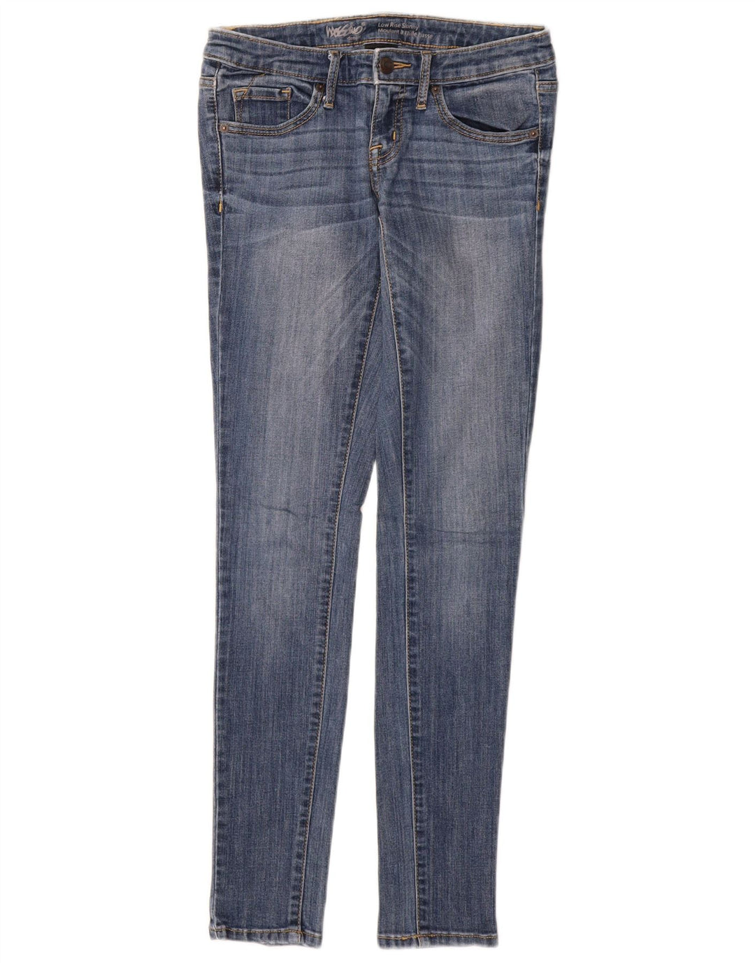 MOSSIMO Jean super skinny pour femme US 2 XS W27 L30 Bleu Coton