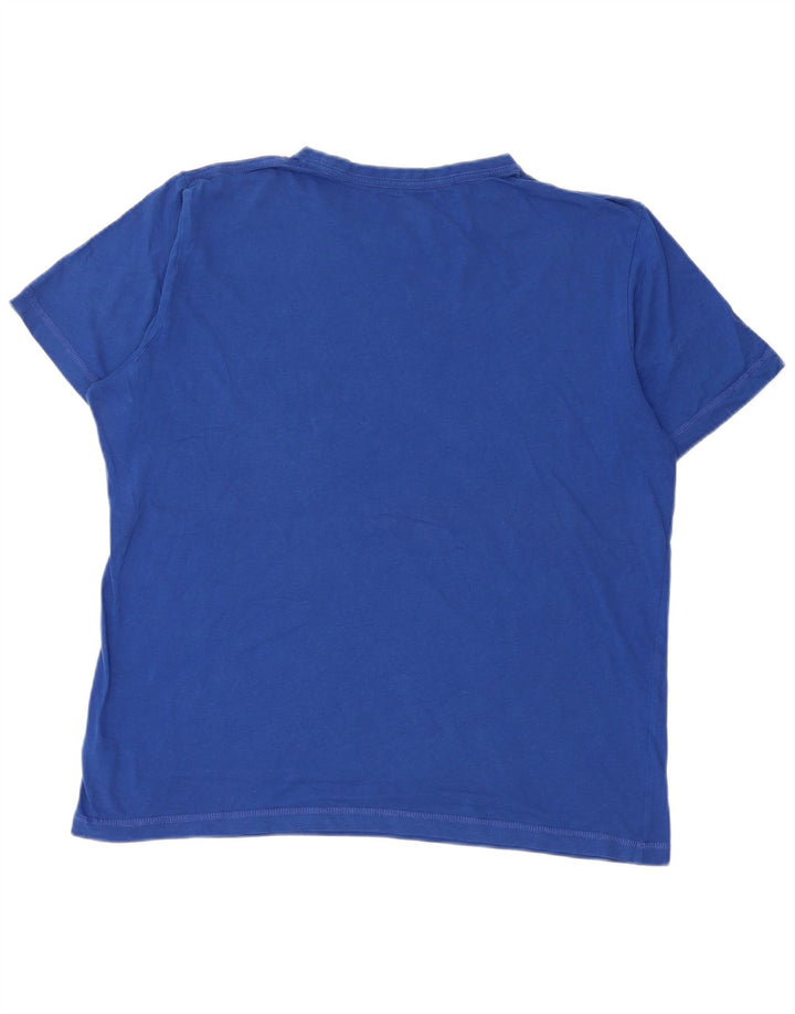 Puma T-Shirt Graphique Homme Bleu Moyen Coton