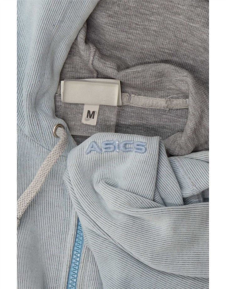 Asics Sweat à capuche zippé pour femme UK 14 Bleu moyen