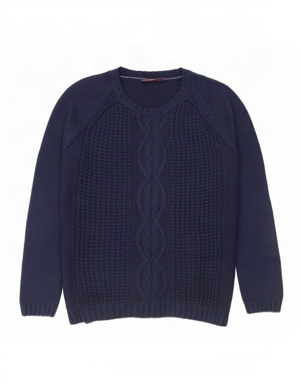 Mountain Warehouse Pull col bateau pour femme UK 14 Large Bleu marine